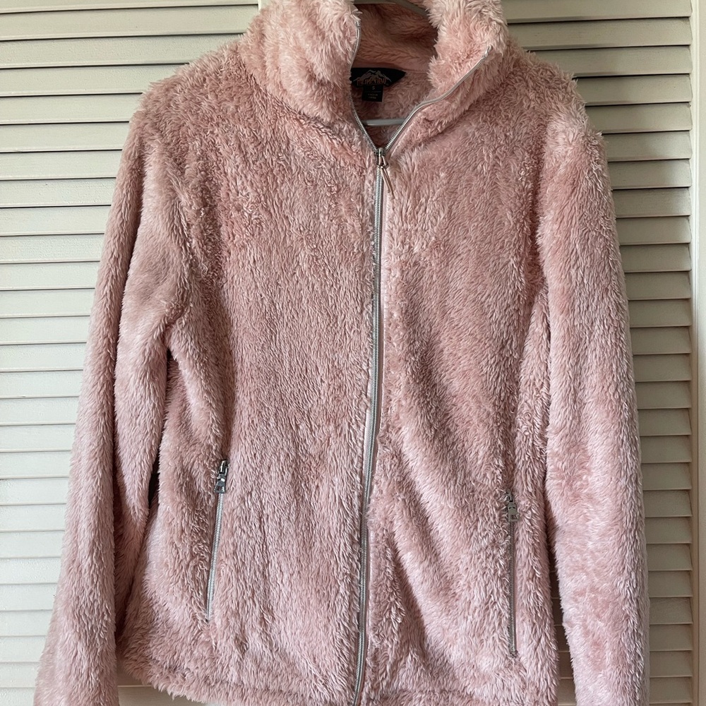 Pacific Trail Blush Pink Teddy Fleece Zip Jacket - Women